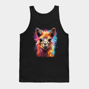 Llama Rainbow Tank Top